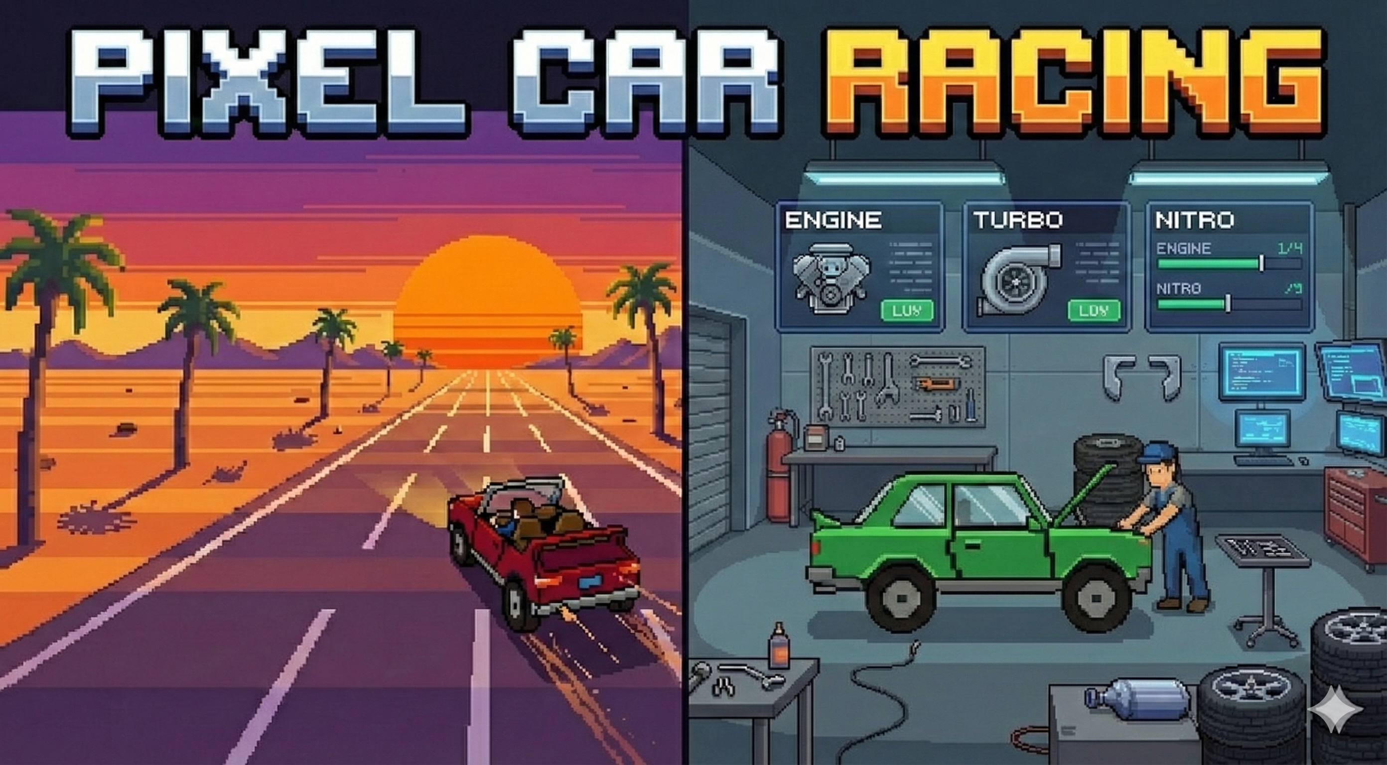 Pixel Car Racing